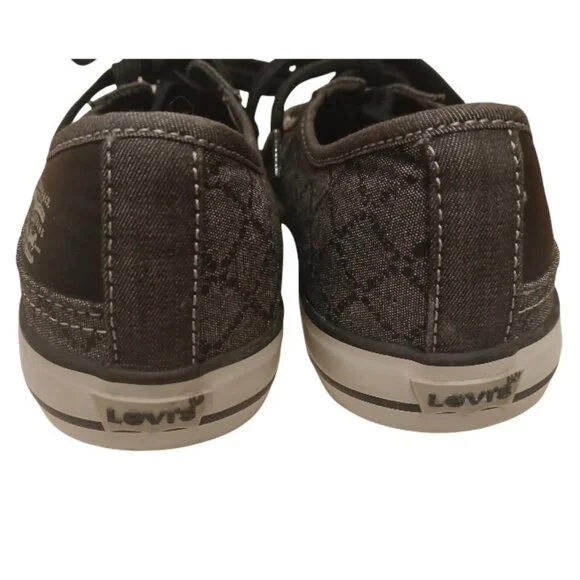 LEVI'S "Comfort" Gray & Black Canvas Sneakers Size 8 - NWOT - Picture 7 of 14